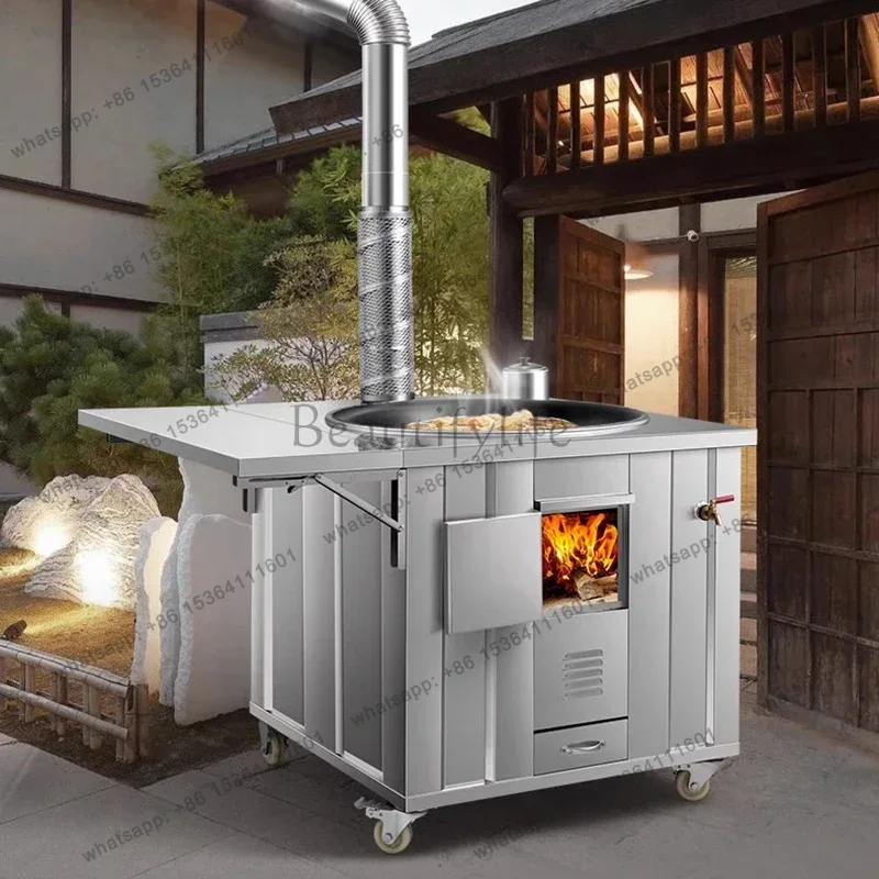 Home Cooking Heater - LS Poêles à bois en acier