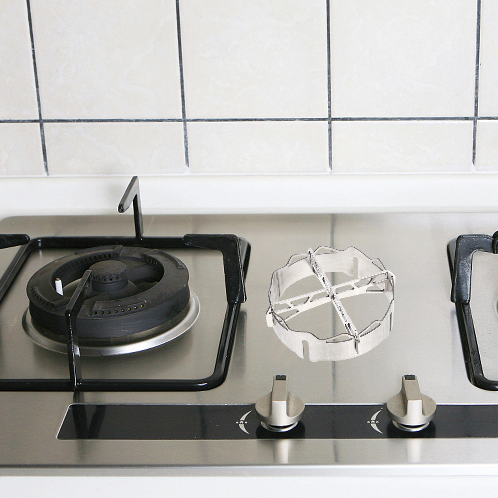 Home Cooking Gas - Couverture de cuisson en acier inoxydable