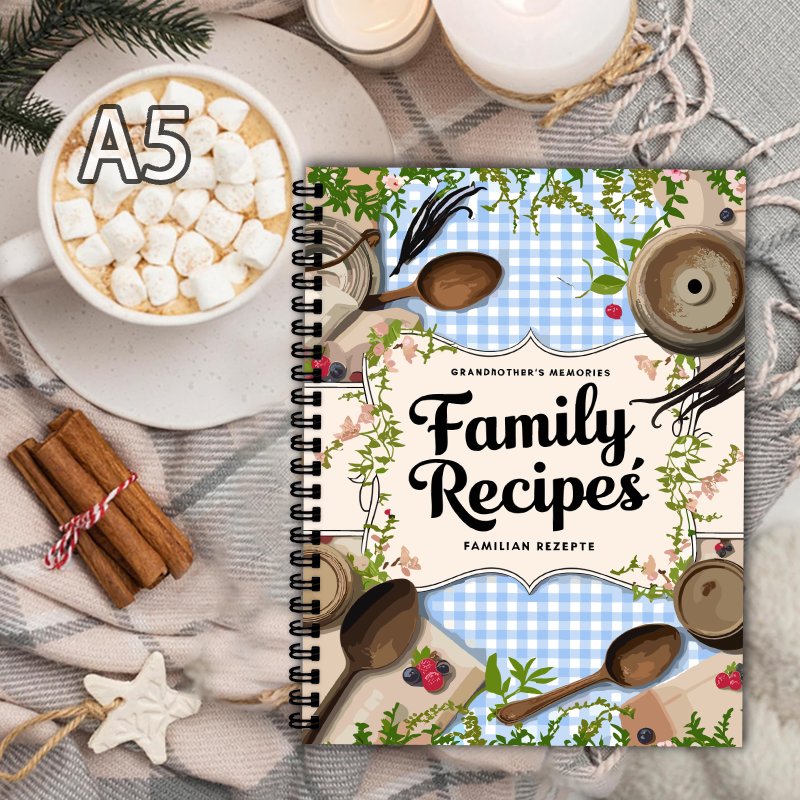 Livre de recettes A5, quadrill - Home Cooking Cookbook avis et prix